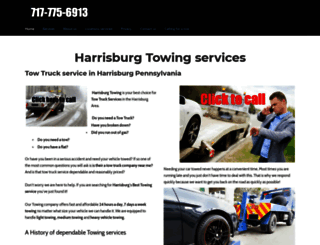 harrisburgtowing.com screenshot