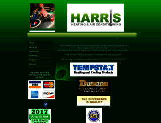 harrisheatingandair.com screenshot