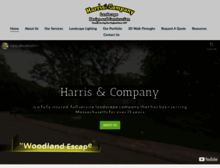 harrislandscapes.com screenshot