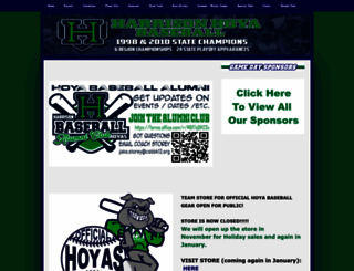 harrisonbaseball.org screenshot