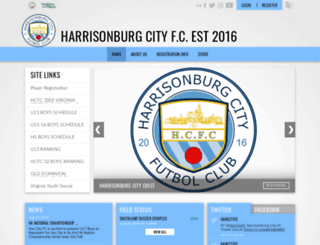 harrisonburgcityfc.com screenshot