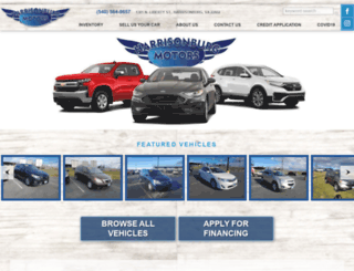 harrisonburgmotors.com screenshot