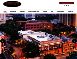 harrisoncommercialproperties.com screenshot