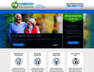 harrisondentures.ca screenshot