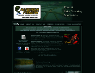 harrisonfishery.com screenshot