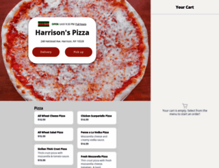 harrisonpizza.com screenshot