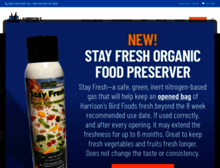 harrisonsbirdfoods.com screenshot
