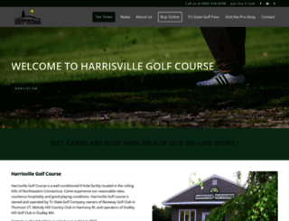 harrisvillegolfcourse.com screenshot