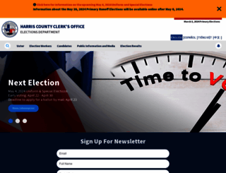 harrisvotes.org screenshot