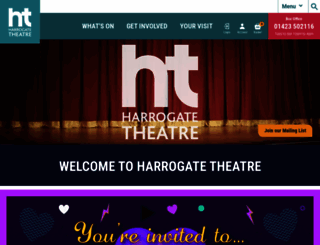harrogatetheatre.co.uk screenshot