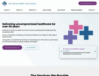 harrowhealthcare.com screenshot
