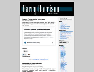 harryharrison.wordpress.com screenshot