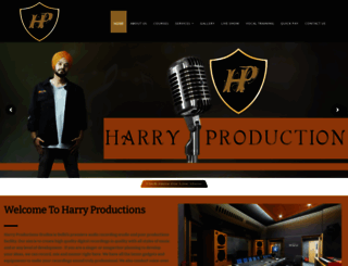 harryproduction.in screenshot