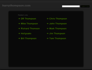 harrythompson.com screenshot