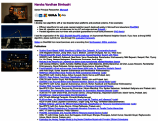 harsha-simhadri.org screenshot