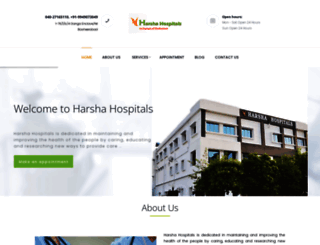 harshahospital.in screenshot