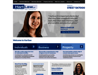 hartlaw.co.uk screenshot