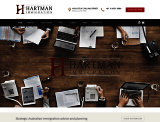 hartmanlawyers.com.au screenshot