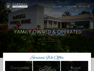 hartsellfuneralhomes.com screenshot