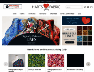 hartsfabric.com screenshot