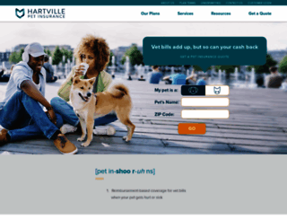 hartvillepetinsurance.com screenshot