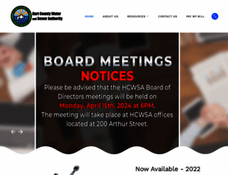 hartwatersewer.com screenshot