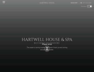 hartwell-house.com screenshot
