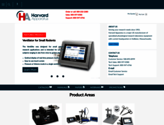 harvardapparatus.com screenshot