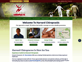harvardchiropractic.com screenshot