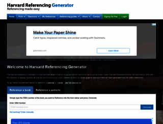 harvardgenerator.com screenshot