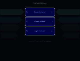 harvardilj.org screenshot