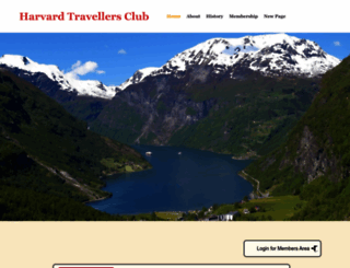 harvardtravellersclub.org screenshot