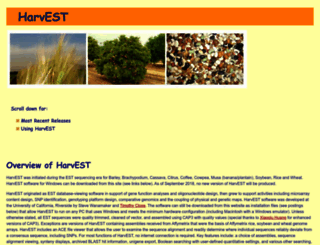 harvest.ucr.edu screenshot