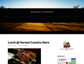 harvestcountrystore.wordpress.com screenshot