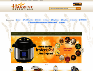 harvestessentials.com screenshot