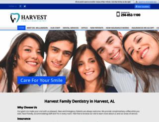 harvestfamilydentistry.com screenshot