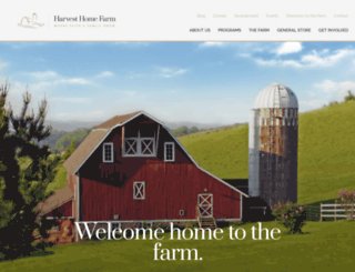 harvesthomefarm.org screenshot