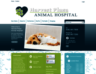 harvestplazaanimalhospital.com screenshot