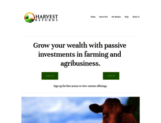 harvestreturns.com screenshot