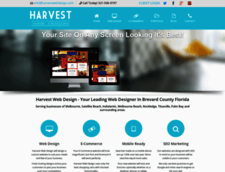 harvestwebdesign.com screenshot
