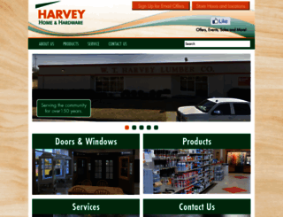 harveylumber.com screenshot