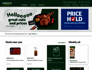 harveyssupermarkets.com screenshot