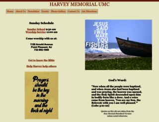 harveyumc.org screenshot