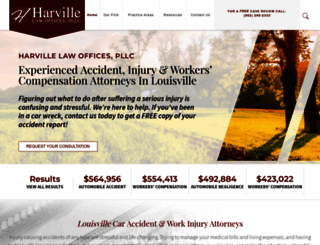 harvillelaw.com screenshot