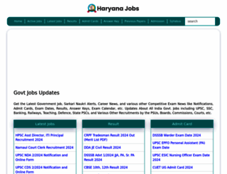 haryanajobs.in screenshot
