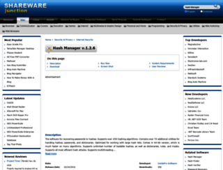 hash-manager.sharewarejunction.com screenshot