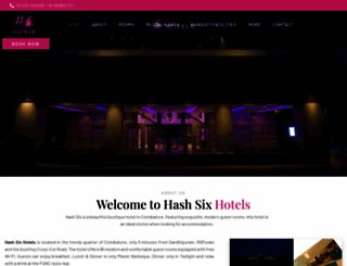 hashsixhotels.com screenshot
