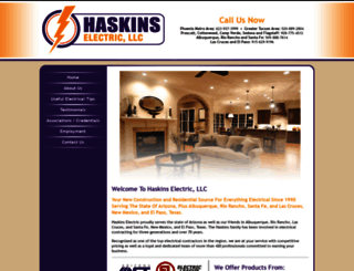 haskins-electric.com screenshot