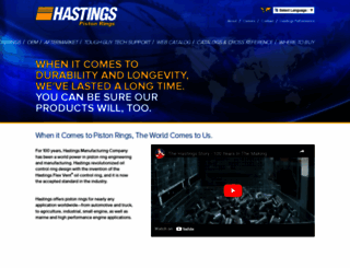 hastingsmfg.com screenshot