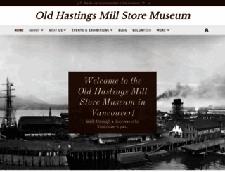 hastingsmillmuseum.ca screenshot